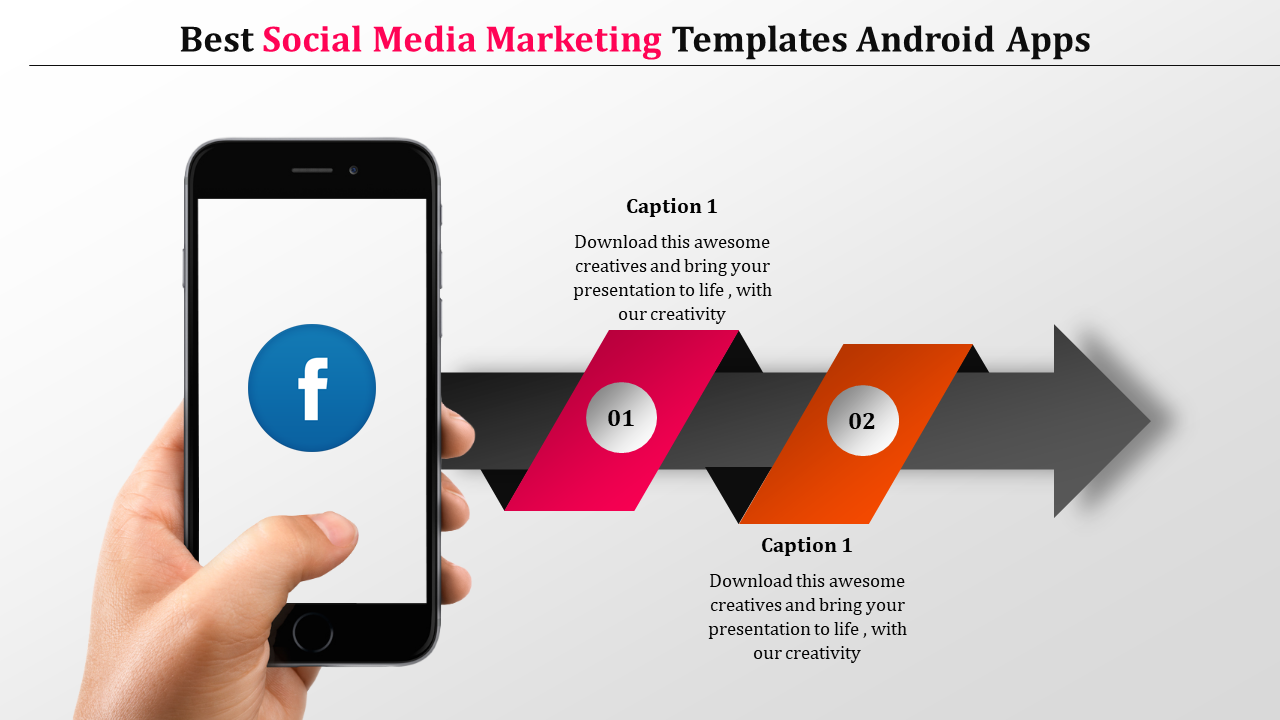 Social Media Marketing Presentation Templates for Android Apps